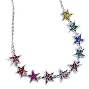 Rainbow Star Charm Necklace